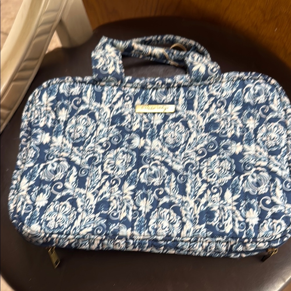 Blue and White Floral Women Bag